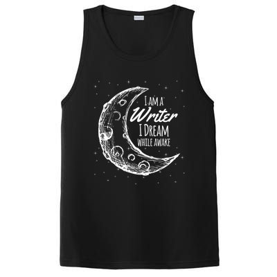 I Am A Writer I Dream While Awake Crescent Moon Gift PosiCharge Competitor Tank