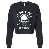 I Am A Dj Not A Jukebox Cropped Pullover Crew