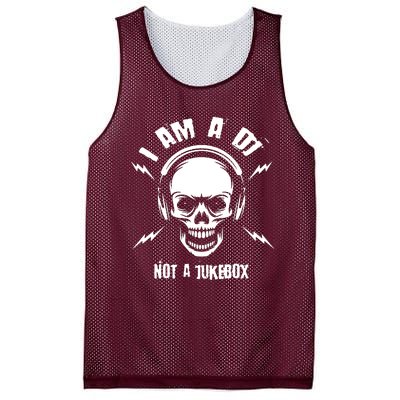 I Am A Dj Not A Jukebox Mesh Reversible Basketball Jersey Tank