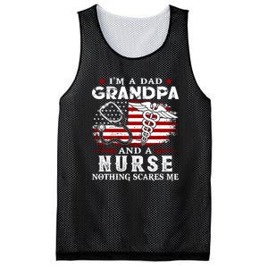 I Am A Dad Grandpa And A Nurse Nothing Scares Me Fathers Day Gift Mesh Reversible Basketball Jersey Tank