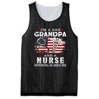 I Am A Dad Grandpa And A Nurse Nothing Scares Me Fathers Day Gift Mesh Reversible Basketball Jersey Tank