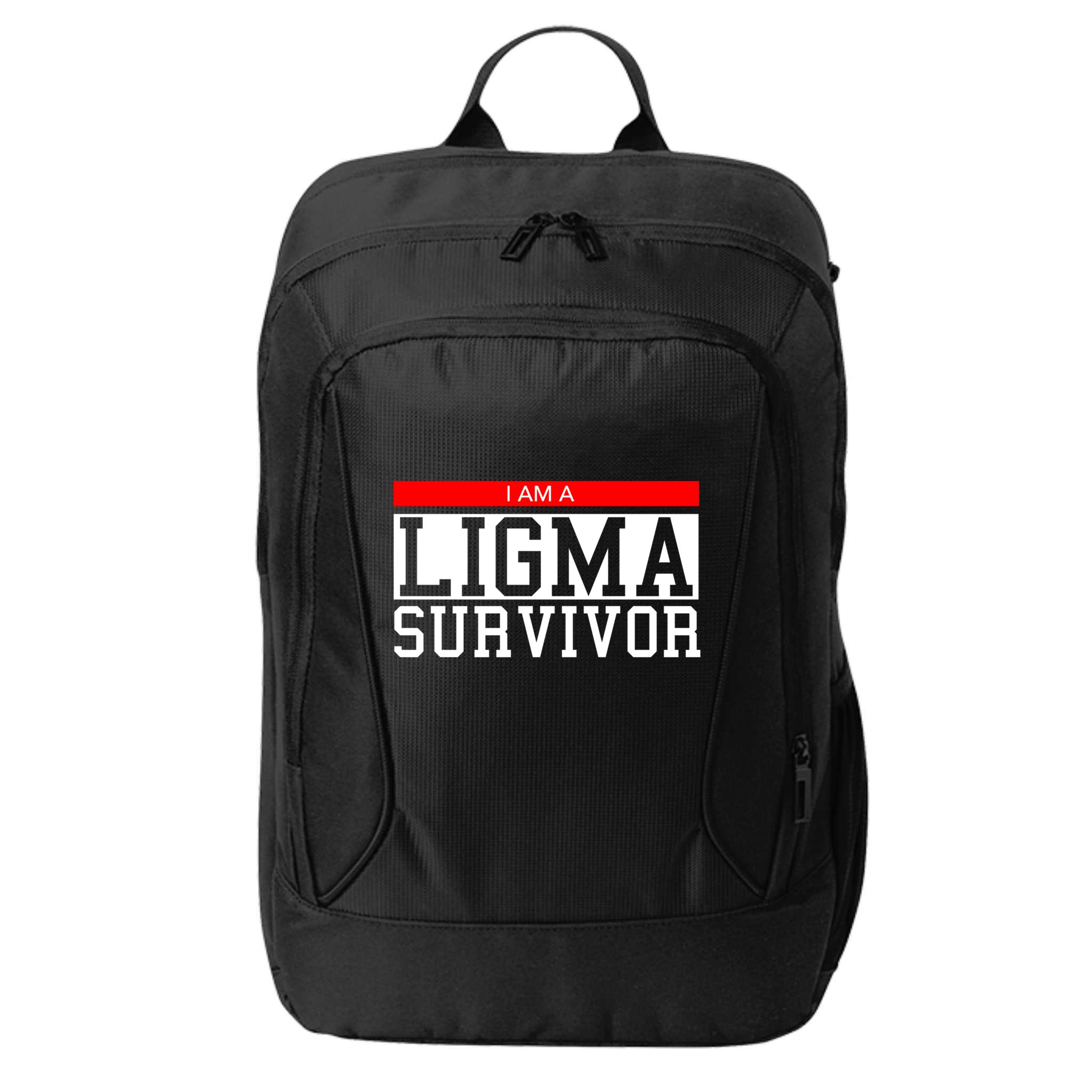 I Am A Ligma Survivor Gamer Dank Meme Theme Gift City Backpack