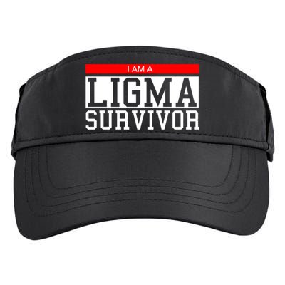 I Am A Ligma Survivor Gamer Dank Meme Theme Gift Adult Drive Performance Visor