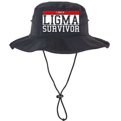 I Am A Ligma Survivor Gamer Dank Meme Theme Gift Bucket Hat