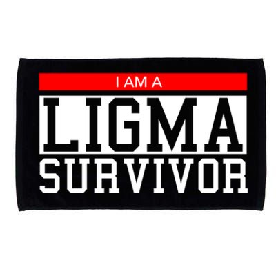 I Am A Ligma Survivor Gamer Dank Meme Theme Gift Microfiber Hand Towel