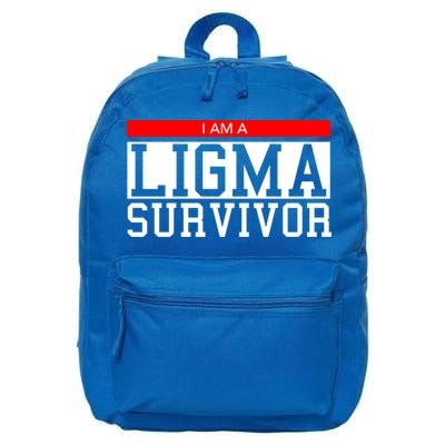 I Am A Ligma Survivor Gamer Dank Meme Theme Gift 16 in Basic Backpack