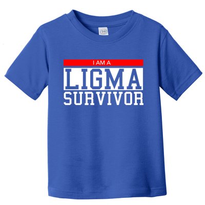I Am A Ligma Survivor Gamer Dank Meme Theme Gift Toddler T-Shirt