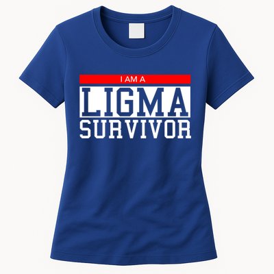 I Am A Ligma Survivor Gamer Dank Meme Theme Gift Womens T-Shirt