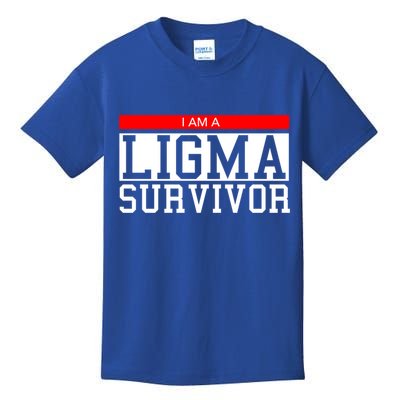 I Am A Ligma Survivor Gamer Dank Meme Theme Gift Kids T-Shirt