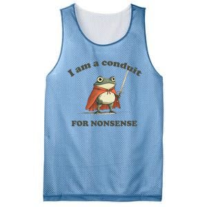 I Am A Conduit For Nonsense Mesh Reversible Basketball Jersey Tank