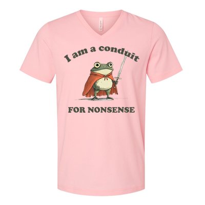I Am A Conduit For Nonsense V-Neck T-Shirt