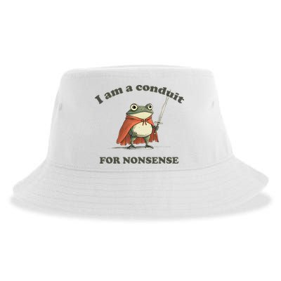 I Am A Conduit For Nonsense Sustainable Bucket Hat