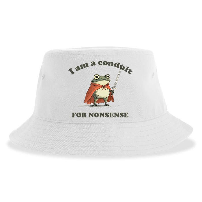I Am A Conduit For Nonsense Sustainable Bucket Hat
