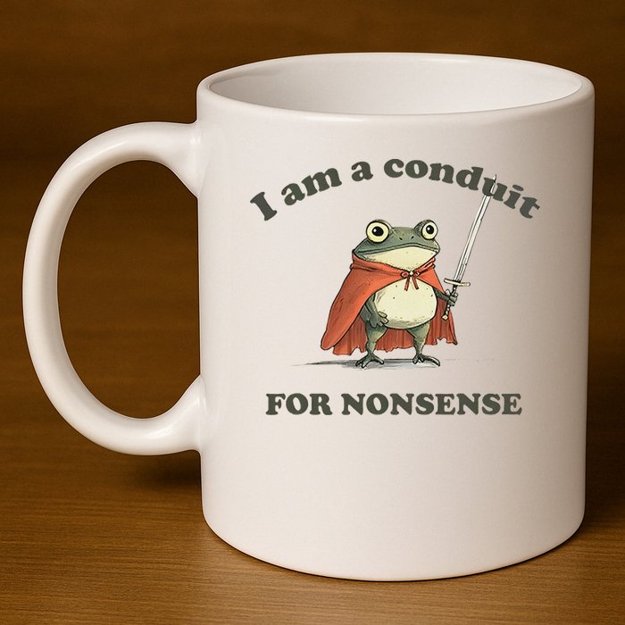 I Am A Conduit For Nonsense 11oz C Handle Ceramic Mug