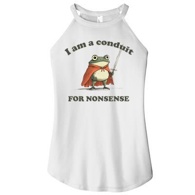 I Am A Conduit For Nonsense Women's Perfect Tri Rocker Tank