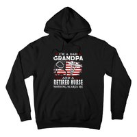 I Am A Dad Grandpa And A Retired Nurse Nothing Scares Me Fathers Day Gift Hoodie