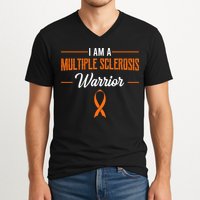 I Am A Multiple Sclerosis Warrior Multiple Sclerosis V-Neck T-Shirt
