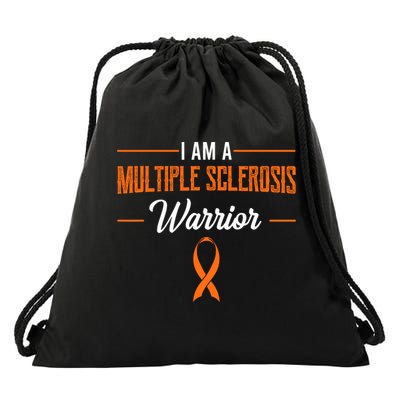 I Am A Multiple Sclerosis Warrior Multiple Sclerosis Drawstring Bag