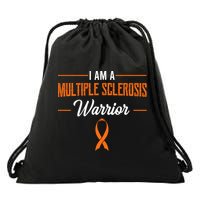 I Am A Multiple Sclerosis Warrior Multiple Sclerosis Drawstring Bag