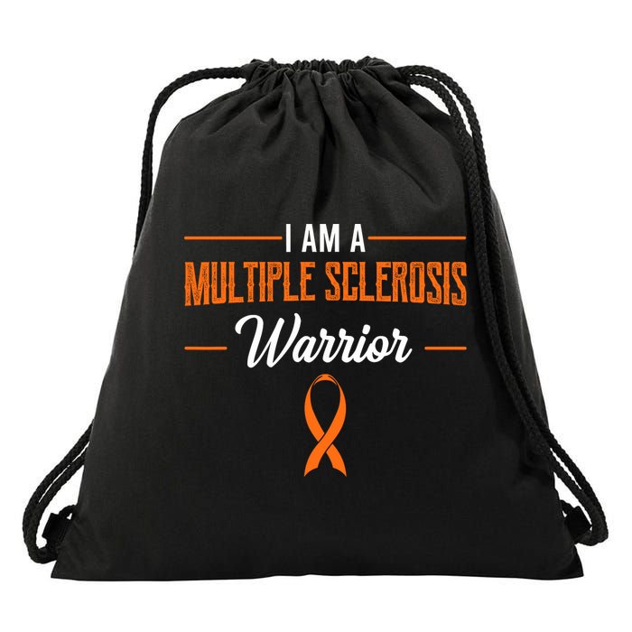 I Am A Multiple Sclerosis Warrior Multiple Sclerosis Drawstring Bag