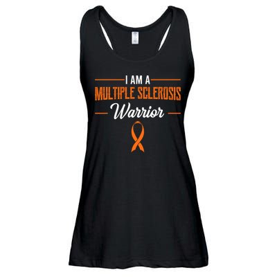 I Am A Multiple Sclerosis Warrior Multiple Sclerosis Ladies Essential Flowy Tank