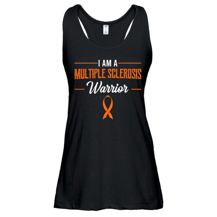 I Am A Multiple Sclerosis Warrior Multiple Sclerosis Ladies Essential Flowy Tank