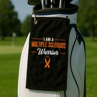 I Am A Multiple Sclerosis Warrior Multiple Sclerosis Golf Towel
