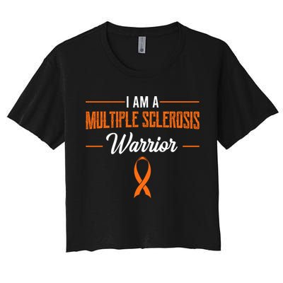I Am A Multiple Sclerosis Warrior Multiple Sclerosis Crop Top