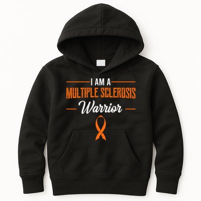 I Am A Multiple Sclerosis Warrior Multiple Sclerosis Kids Hoodie