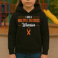 I Am A Multiple Sclerosis Warrior Multiple Sclerosis Kids Hoodie