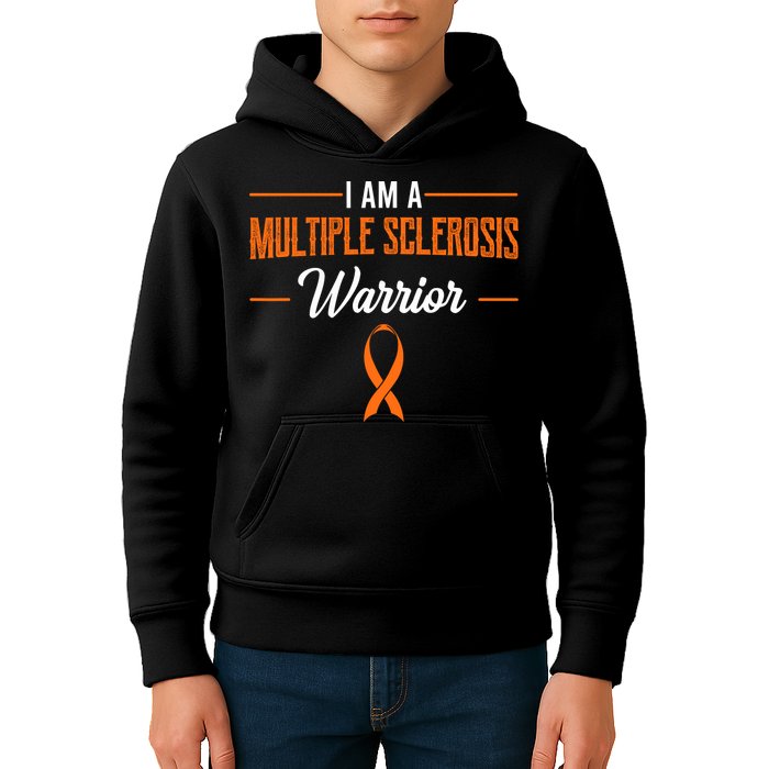 I Am A Multiple Sclerosis Warrior Multiple Sclerosis Kids Hoodie