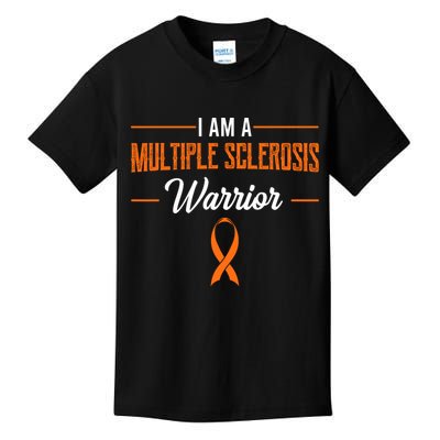 I Am A Multiple Sclerosis Warrior Multiple Sclerosis Kids T-Shirt