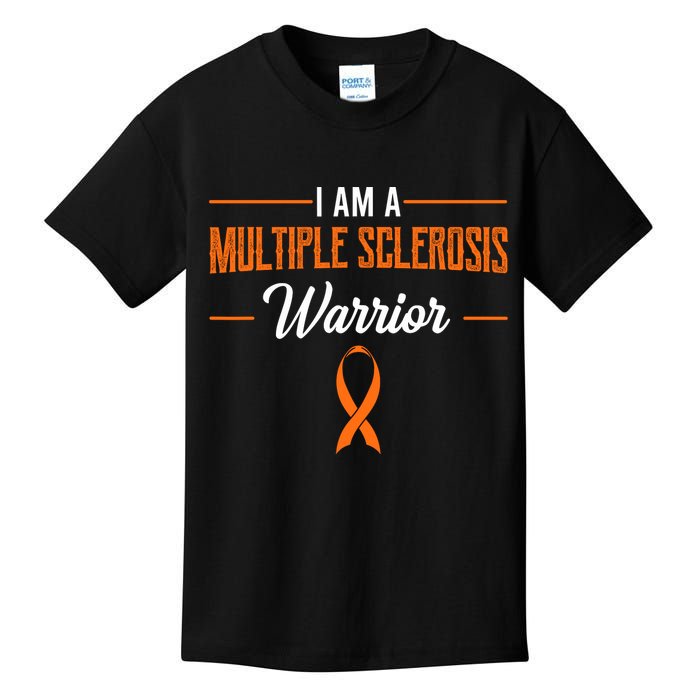 I Am A Multiple Sclerosis Warrior Multiple Sclerosis Kids T-Shirt
