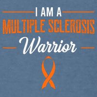 I Am A Multiple Sclerosis Warrior Multiple Sclerosis Garment-Dyed Sweatshirt