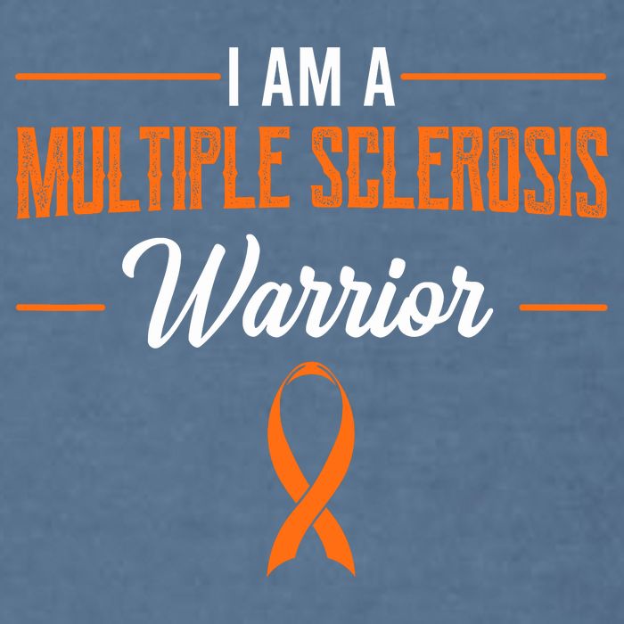 I Am A Multiple Sclerosis Warrior Multiple Sclerosis Garment-Dyed Sweatshirt