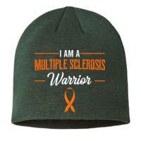 I Am A Multiple Sclerosis Warrior Multiple Sclerosis Sustainable Beanie