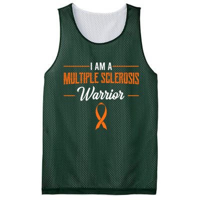 I Am A Multiple Sclerosis Warrior Multiple Sclerosis Mesh Reversible Basketball Jersey Tank