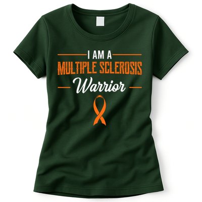 I Am A Multiple Sclerosis Warrior Multiple Sclerosis Womens T-Shirt