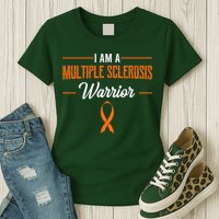 I Am A Multiple Sclerosis Warrior Multiple Sclerosis Womens T-Shirt
