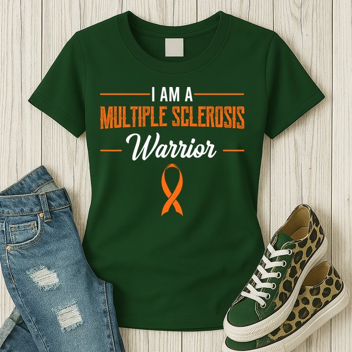 I Am A Multiple Sclerosis Warrior Multiple Sclerosis Womens T-Shirt
