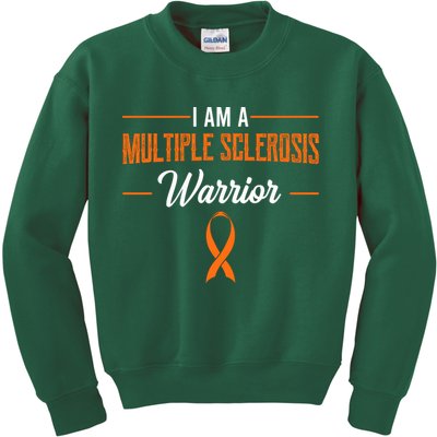 I Am A Multiple Sclerosis Warrior Multiple Sclerosis Kids Sweatshirt