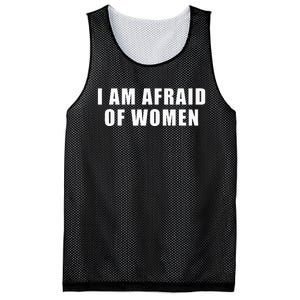 I Am Afraid Of Women Mesh Reversible Basketball Jersey Tank