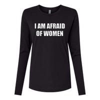 I Am Afraid Of Women Womens Cotton Relaxed Long Sleeve T-Shirt