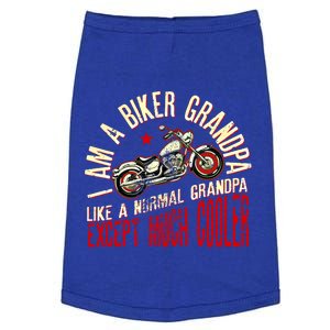 I Am A Biker Grandpa Funny Quote For Grandpa Motorbikes Gift Doggie Tank