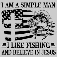 I Am A Simple Man I Like Fishing And Believe In Jesus Cooling Performance Crew T-Shirt