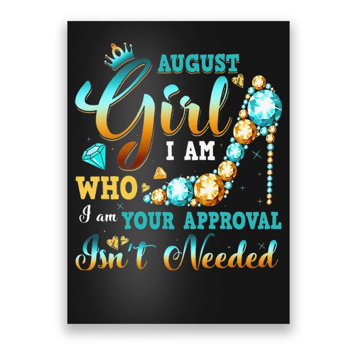 I'm A August Birthday I Am Who I Am Gifts Poster