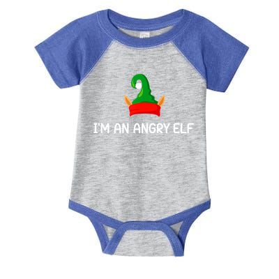 I'm An Angry Elf, Funny, Corny Christmas Jokes,, Sarcastic Infant Baby Jersey Bodysuit