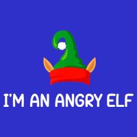 I'm An Angry Elf, Funny, Corny Christmas Jokes,, Sarcastic Zip Tote Bag