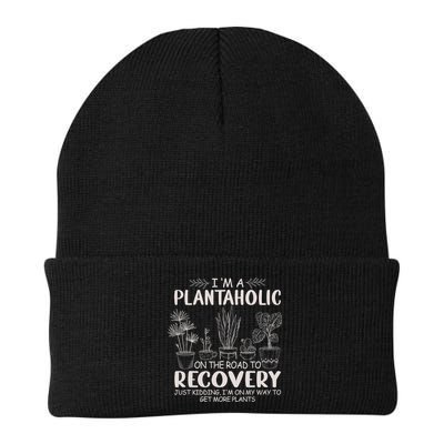 I Am A Plantaholic On The Road To Recovery Funny Plant Lover Beanie