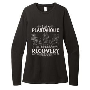 I Am A Plantaholic On The Road To Recovery Funny Plant Lover Womens CVC Long Sleeve Shirt